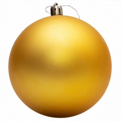 Куля новорічна Девілон 100 мм золотий 250676