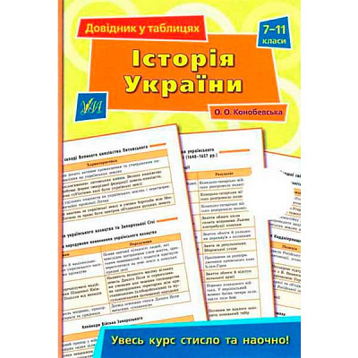 Книга Ольга Конобевська «Історія України 7–11 класи» 978-966-284-377-4