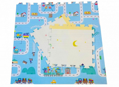  Lanor Коврик-пазл Lanor Алфавит/животные (60х60х1,5см) 6шт.