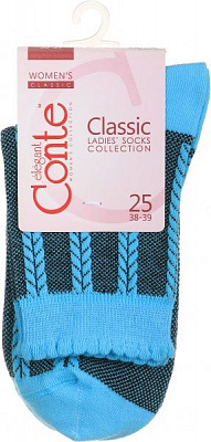 Шкарпетки Conte CLASSIC (рельєфні) 16С-58СП 086 р. 25 бірюзовий