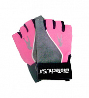 Рукавички для фітнесу BioTech Lady 2 gloves (P) р. XL сірий із рожевим 