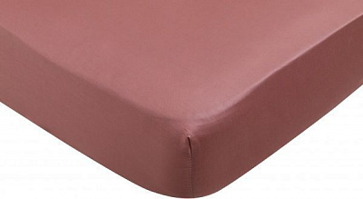 Простирадло на резинці Solid 180x200 см горіховийгоріховий Luna