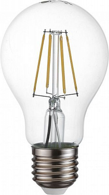 Лампа светодиодная Expert FIL А50 6 Вт E27 2700 К 220 В прозрачная 