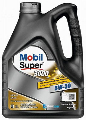 Моторное масло Mobil Super 3000 XE 5W-30 4 л 153326