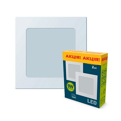 Светильник светодиодный Slim Square DNL-007 2 шт. 9 Вт белый 4000 К 