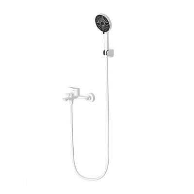 Змішувач для ванни/душу FADO S.r.l в комплекті Garda матовий білий MIX0502W