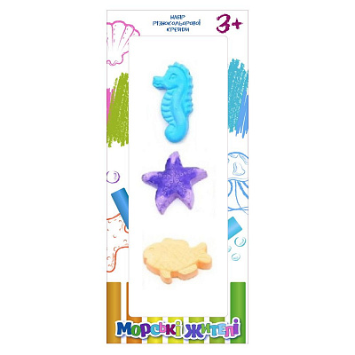 Набор мелков SHANTOU YISHENG Морские жители 3 шт. FCJ1284372