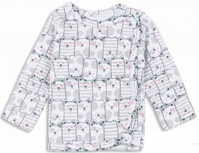 Льоля дитяча Фламінго Котики р.50 біло-сірий 087-222-19