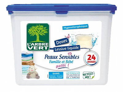 Капсулы для машинной стирки Larbre Vert Чувствительная кожа 24 шт. 