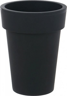 Горшок пластиковый Prosperplast Lofly slim круглый 4,8л антрацит (70705-433) 