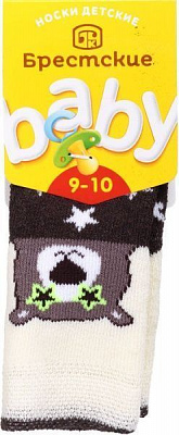 Шкарпетки дитячі Брестские Baby 3060 496 р.9-10 темно-коричневий