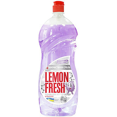 Средство для ручного мытья посуды Gold Drop Lemon Fresh с наночастицами серебра 1.5 л