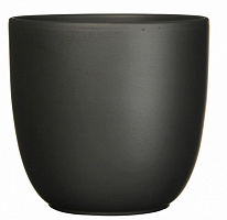 Вазон керамический Edelman Tusca 25 см круглый 8,95 л черный (144279) 