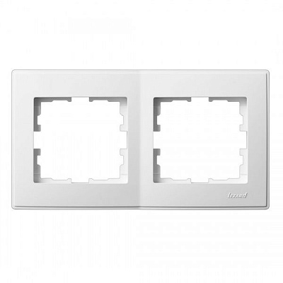 Рамка двомісна Lezard Lesya горизонтальна білий 705-0200-147