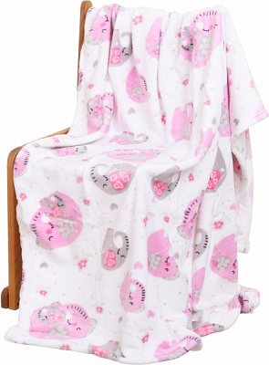 Плед Lotus Слоники 100x120 см молочный 21kf-03 