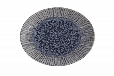 Блюдо овальне IRIS BLUE 21 см Porland