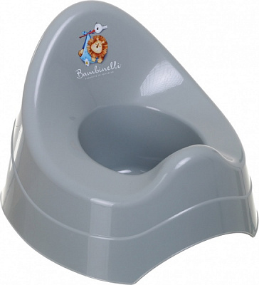 Горшок детский Bambinelli серый 29х29х22 см