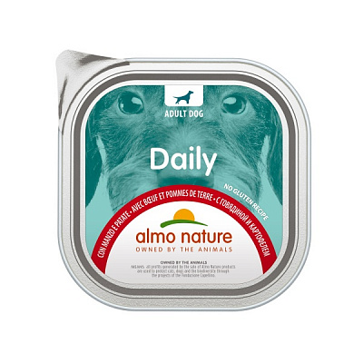 Паштет консервированный для всех пород Almo Nature Daily Dog с говядиной 300 г