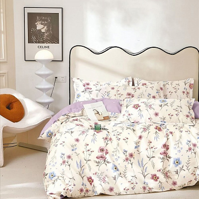 Комплект постельного белья Селин евро разноцветный Homeline 