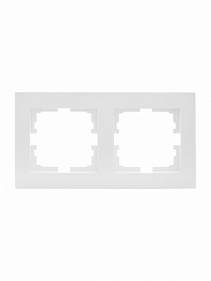 Рамка двомісна Lezard Vesna горизонтальна білий 742-0200-147