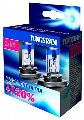 Лампа галогенная Tungsram (50440SNU) H4 P43t 12 В 12 Вт 2 шт