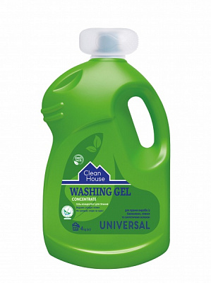 Гель для машинного та ручного прання Clean House Universal 4 л