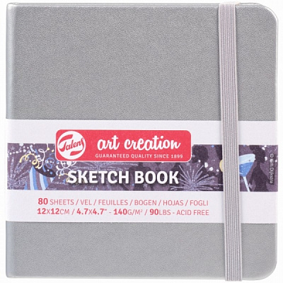 Блокнот для графіки Rosa Talent Shiny Silver 12x12 см 9314044M