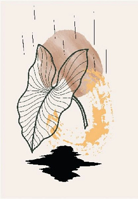 Постер Ботаника коричневая 4 Posterclub 