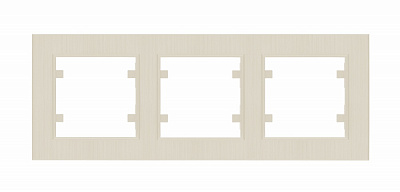 Рамка тримісна Makel Karea Line горизонтальна білий 86001703