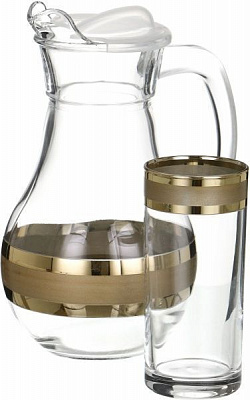 Набор для напитков Ампир 7 предметов Гусь Хрустальный