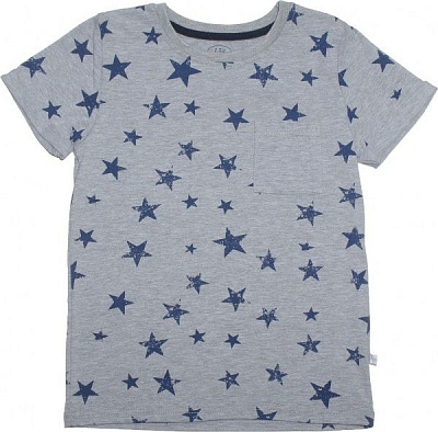 Футболка Фламинго р.140 серый с синим 954-428 