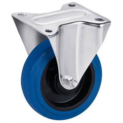 Колесо неповоротное эластичная резина серия 29 d80 мм Rader