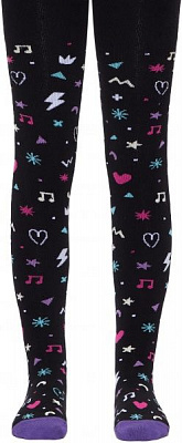 Колготки дитячі Conte-Kids Sof-Tiki 7С-38СП 518 р.128-134 чорний