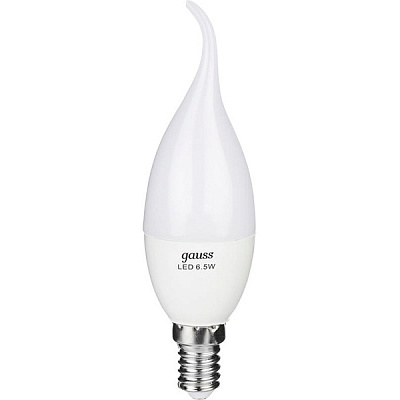 Лампа світлодіодна Gauss Black 104101207 6.5 Вт CF37 матова E14 220 В 4100 К