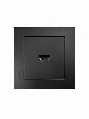 Механізм розетки HDMI Lezard Vesna антрацит 742-4288-203