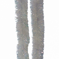 Мишура новогодняя Лунное Сияние 8 см 2 м белый