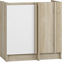 Тумба нижня кутова під мийку МС Сніжана 80х82х49,6 см, білий Грейд