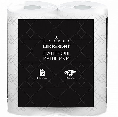 Бумажные полотенца ORIGAMI двухслойная 2 шт.