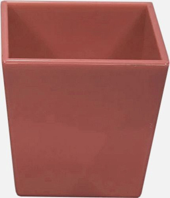 Кашпо Оранжерея для кактусів та сукулентів «Квадрат» квадратний 0,4л фламінго
