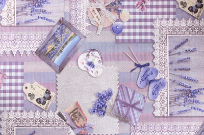 Обои виниловые на флизелиновой основе Vinil Лаванда декор ЭШТ 4-1532 1,06x10,05 м 