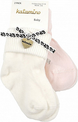 Носки для девочек KATAMINO K44057 KTM87153 р.6-12 молочный 