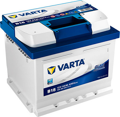 Акумулятор автомобільний Varta BLUE DYNAMIC 44А 12 B 544402044 «+» праворуч