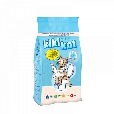 Наполнитель бентонитовый Kikikat Cat Litter 5 л без ароматизатора 