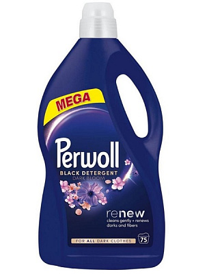 Гель для машинной и ручной стирки Perwoll Восстановление и Аромат для темных вещей 3,75 л