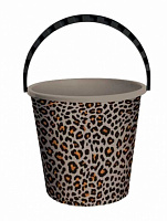 Ведро обычное York круглое Panther 10 л леопардовый