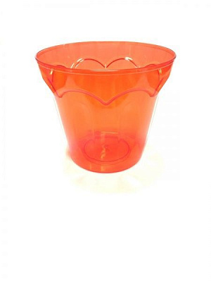 Кашпо декоративное КОЛИЗЕЙ D184 круглый 2,8 л красный 