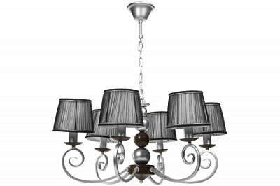 Люстра NNB 6x40 Вт E14 хром/черный 90995 