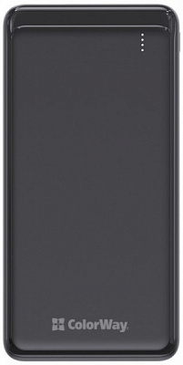 Зовнішній акумулятор (Powerbank) ColorWay LCD USB QC3.0 + USB-C PD 22.5W 10000 mAh black (CW-PB100LPG3BK-PD)