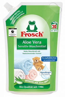Рідкий засіб для машинного та ручного прання Frosch Алое Вера 1,8 л