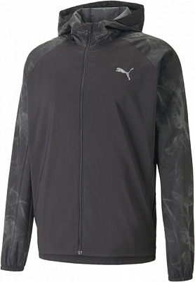 Ветровка Puma RUN FAVORITE AOP WOVEN JACKET 52338901 р.XL черный
